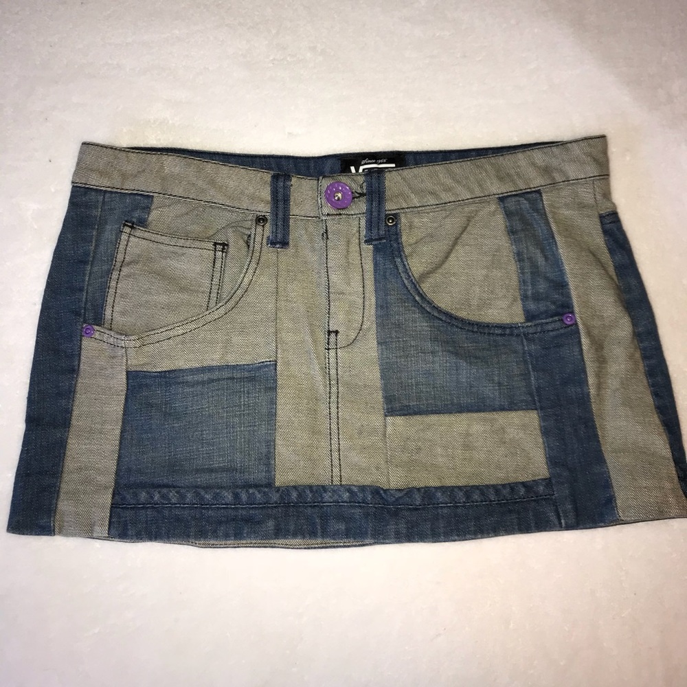 Vans denim mini skirt